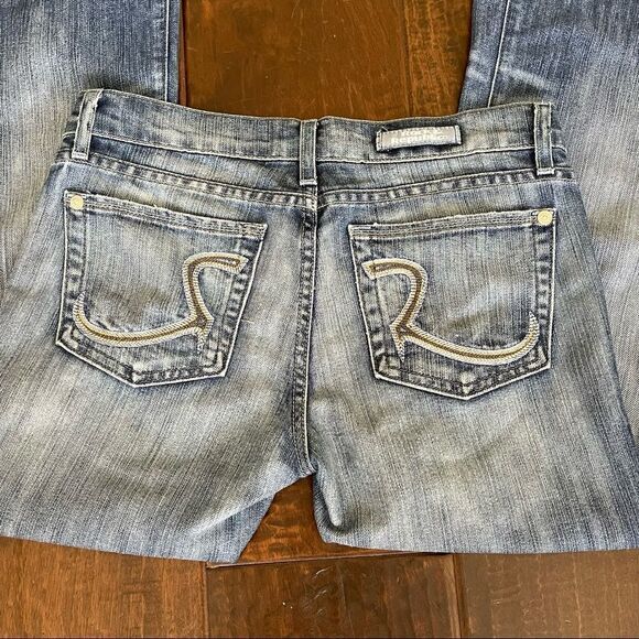 Rock & Republic Y2K Blue Tag Low Rise Bootcut Jeans Roth Acid Blue Jeans Sz 27 - Picture 2 of 13